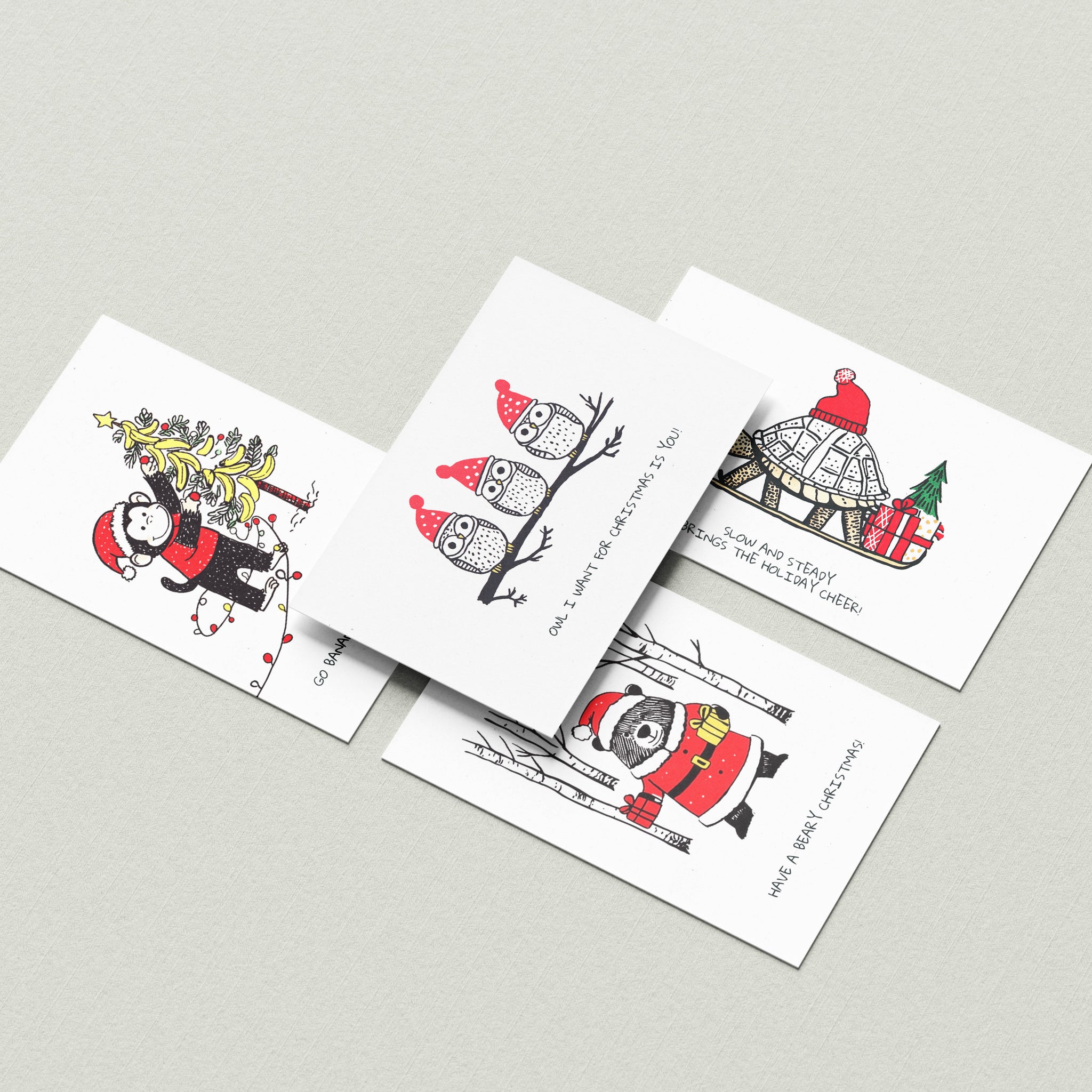 Weihnachtskarten Set "Tales of the season", 4 Stk.